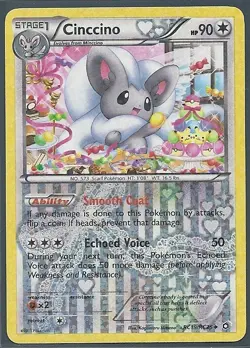 2013 POKEMON 2 Legendary Treasures RADIANT Collection -CINCCINO & MINCCINO NM/M - Image 2