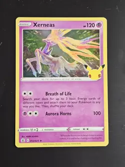 Pokemon Celebrations 25th Anniversary XERNEAS 012/025 Holo Rare - Image 1