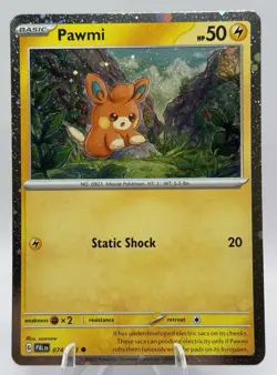 Pawmi 074/193 Paldea Evolved Cosmos Holo Promo Rare Pokemon TCG - NM 🌀SWIRL - Image 1