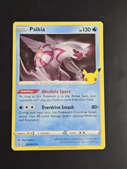 Pokemon Celebrations 25th Anniversary PALKIA 004/025 Holo Rare - Image 1