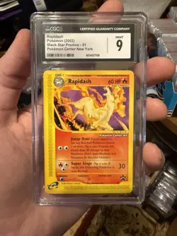 [CGC 9] Rapidash [Pokemon Center NY] 51/53 Wotc Promo Regular - Image 1