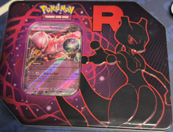 Pokemon TCG Destined Rivals Team Rocket Tin Mewtwo ex NEW SEALED - Image 1