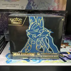 Pokemon TCG Mega Evolution Pokemon Center ETB Lucario NEW SEALED - Image 1