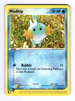 Mudkip - 59/109 Ruby and Sapphire #59 (2003) Common LP Pokemon - Image 1