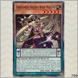Amazoness Golden Whip Master - DABL-EN093 - Common 1st Edition Yugioh - Image 1