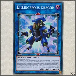 Dillingerous Dragon - DANE-EN041 - Common 1st Edition Yugioh - Image 1