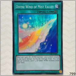 Divine Wind of Mist Valley - THSF-EN056 - Super Rare 1st Edition Yugioh - Image 1