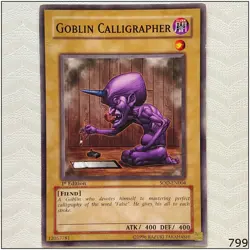 Goblin Calligrapher - SOD-EN004 - Common 1st Edition Yugioh - Image 1
