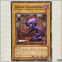Goblin Calligrapher - SOD-EN004 - Common Unlimited Yugioh - Image 1