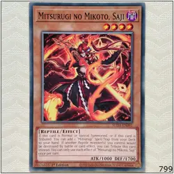 Mitsurugi no Mikoto, Saji - SUDA-EN091 - Common 1st Edition Yugioh - Image 1