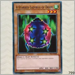 4-Starred Ladybug of Doom - PSV-EN088 - Common Unlimited Yugioh - Image 1