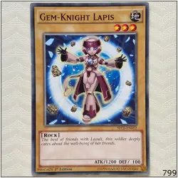 Gem-Knight Lapis - SECE-EN012 - Common 1st Edition Yugioh - Image 1