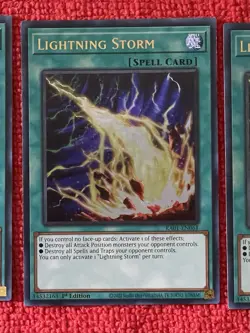 YuGiOh! 3 X Lightning Storm (UR) - 25th Anniversary Rarity Collection (RA01) - Image 3