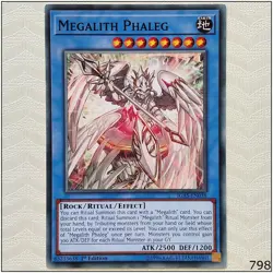 Megalith Phaleg - IGAS-EN038 - Common 1st Edition Yugioh - Image 1