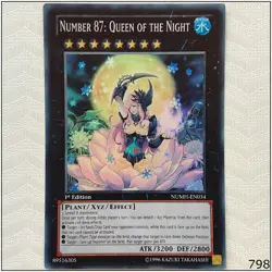 Number 87: Queen of the Night - NUMH-EN034 - Super Rare 1st Edition Yugioh - Image 1