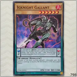 Igknight Gallant - CORE-EN031 - Common 1st Edition Yugioh - Image 1