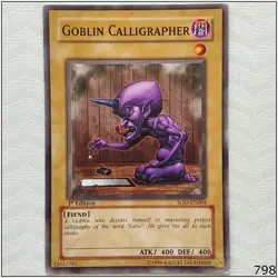 Goblin Calligrapher - SOD-EN004 - Common 1st Edition Yugioh - Image 1