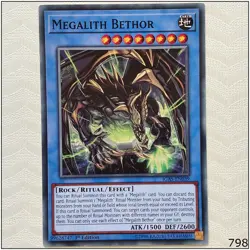 Megalith Bethor - IGAS-EN039 - Common 1st Edition Yugioh - Image 1