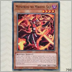Mitsurugi no Mikoto, Saji - SUDA-EN091 - Common 1st Edition Yugioh - Image 1