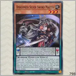 Amazoness Silver Sword Master - DABL-EN094 - Common 1st Edition Yugioh - Image 1