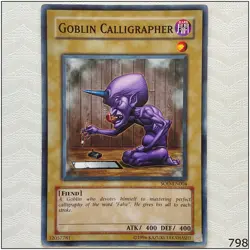 Goblin Calligrapher - SOD-EN004 - Common Unlimited Yugioh - Image 1