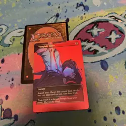 Vampiric Tutor Full Art Foil Mtg Play Test Card Adventure Time Marceline - Image 1