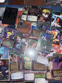 Naruto CCG 90+ Card Lot + Sage Mode Playmat: Super Rares,Promos + Factory Sealed - Image 2