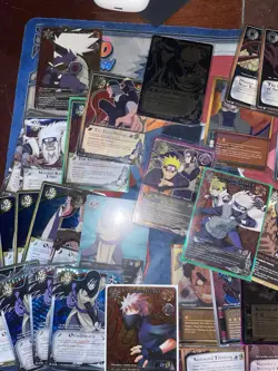 Naruto CCG 90+ Card Lot + Sage Mode Playmat: Super Rares,Promos + Factory Sealed - Image 3