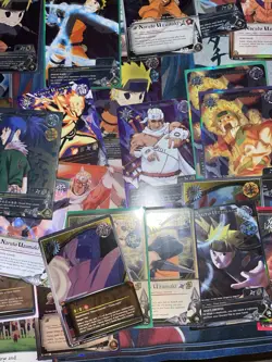 Naruto CCG 90+ Card Lot + Sage Mode Playmat: Super Rares,Promos + Factory Sealed - Image 5