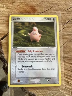 Pokemon EX Unseen Forces 21/115 Card - Cleffa Yuka Morii - Image 1