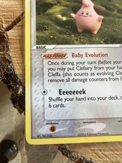 Pokemon EX Unseen Forces 21/115 Card - Cleffa Yuka Morii - Image 4