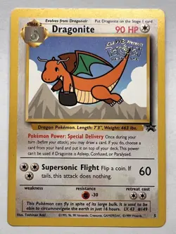 1995 Dragonite #5 Pokemon The First Movie Promo Card LP - Image 1