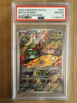 Brute Bonnet - 207/182 - Pokemon Paradox Rift Illustration Rare Card PSA 10 - Image 1