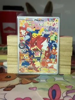 Fan Made: Tohoku, Hiroshima, Fukuoka Pikachu Full Art - Custom Pokemon Card - Image 3