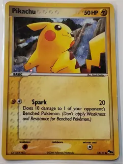 Pokemon Card Pikachu 13/17 Holo Rare POP Series 4 - Image 1