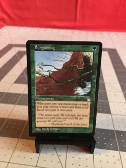 Vintage 1998 MTG Stronghold Burgeoning Card - Image 1