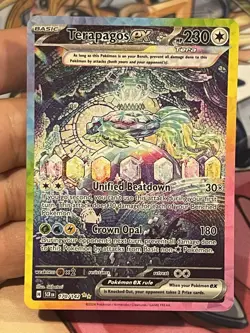 Terapagos ex 170/142 Stellar Crown Special Illustration Rare NM Pokemon Card - Image 1