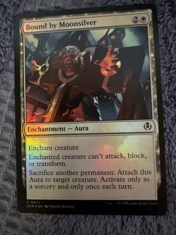MTG - Bound by Moonsilver (Foil) - Innistrad Remasterd NM/M Condition - Image 1