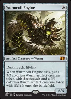 1x Wurmcoil Engine Light Play, English Commander 2014 MTG Magic - Image 1