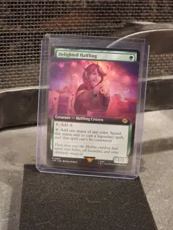 MTG Lord of the Rings Delighted Halfling (Extended Art) #363 - Image 1