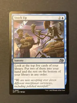 1x Stock Up - Aetherdrift (DFT) Magic The Gathering - Image 1