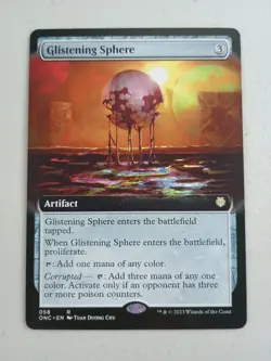 Magic the Gathering Glistening Sphere Borderless ONC R 058 NM MTG - Image 1