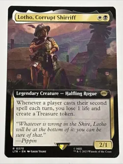 MTG Lord of the Rings Lotho, Corrupt Shirriff Extended Art 0370 NM Rare - Image 1