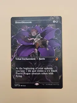 Bitterblossom - 72 Borderless Art WOT Enchanting Tales MTG Magic NM - Image 2