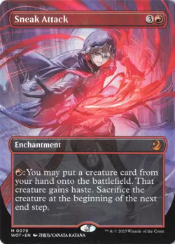 Sneak Attack (Anime Borderless) M Wilds of Eldraine: Enchanting Tales 79 NM - Image 1