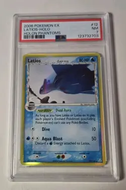 2006 Pokemon EX Holon Phantoms #9 Latios-Holo PSA 7 - Image 1