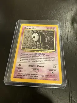 Pokemon TCG Unown A Neo Discovery 14/75 Holo Unlimited Holo Rare LP Vintage - Image 2