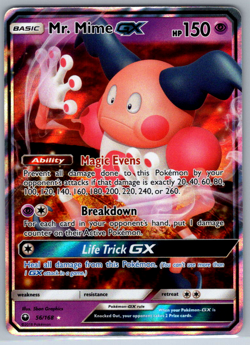 Pokemon Mr. Mime GX Ultra Rare S&M Celestial Storm 56/168 NM - Image 1