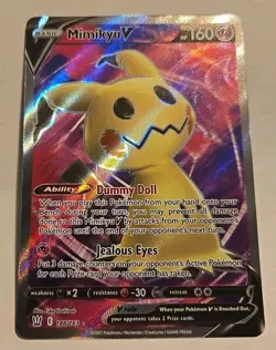 Pokemon TCG 2021 Sword & Shield Battle Styles Mimikyu V Full Art 148/163 NM - Image 1