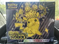 Pokemon TCG Scarlet & Violet SURGING SPARKS Elite Trainer Box FACTORY SEALED ETB - Image 2